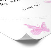 蝶の本のカードやギフト ポスター (角)