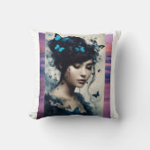 蝶の枕 クッション (正面)