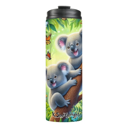 蝶の森の二つのコアラ タンブラー (正面)