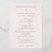 蝶の植物葬儀は愛された一人の死者 箔招待状 (裏面)