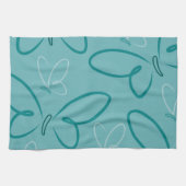 蝶の模様 キッチンタオル (横)