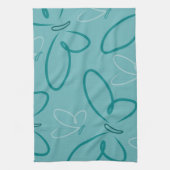 蝶の模様 キッチンタオル (縦)