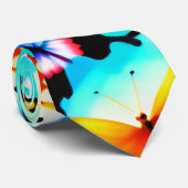 蝶の模様 ネクタイ (ロール)