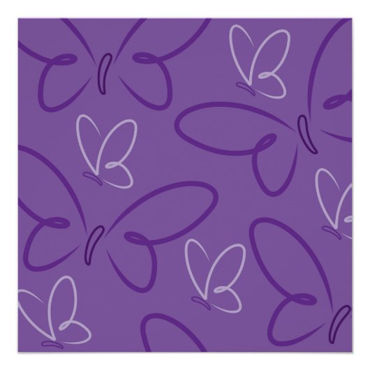 蝶の模様 ポスター (正面)