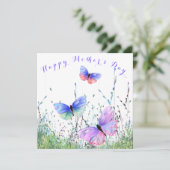 蝶の母の日のカード蝶飛んでいる々 (スタンド正面)