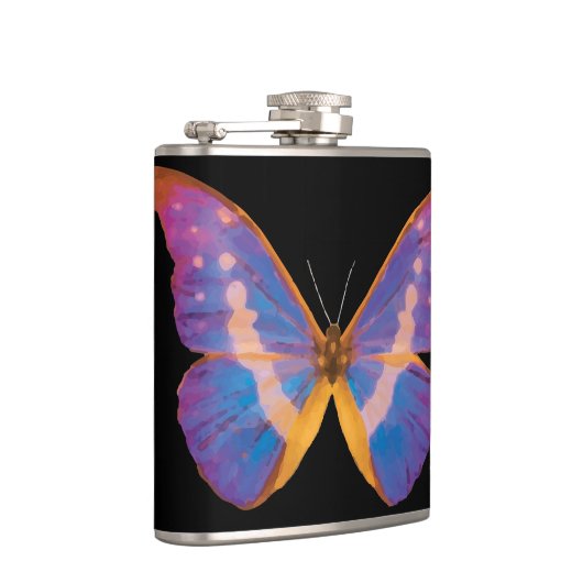 蝶の水の色を消す フラスク (右)