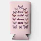 蝶の水彩エレガントかわいい オーダーメイド スリム缶クーラー (正面)