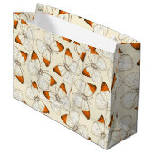 蝶の水彩模様 ラージペーパーバッグ (正面アングル)