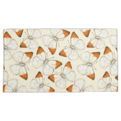 蝶の水彩模様 枕カバー (正面右)