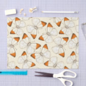 蝶の水彩模様 薄葉紙 (クラフト)