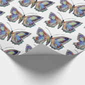蝶の水彩画 ラッピングペーパー (角)