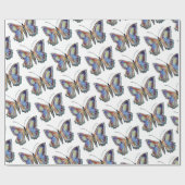 蝶の水彩画 ラッピングペーパー (フラット)