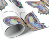 蝶の水彩画 ラッピングペーパー (ロールコーナー)