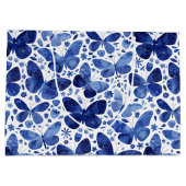 蝶の水彩藍 ラージペーパーバッグ (裏面)