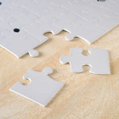 蝶の水色お洒落水色 ジグソーパズル (側面)