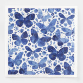 蝶の水色の青と白のパターン (正面)