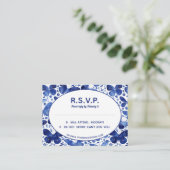 蝶の水色インディゴブルーR.S.V.P. エンクロージャーカード (スタンド正面)
