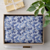 蝶の水色インディゴ 薄葉紙 (ギフト)