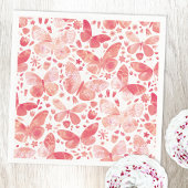 蝶の水色コーラルピンク