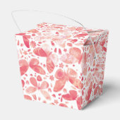 蝶の水色コーラルピンク フェイバーボックス (裏面サイド)