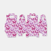 蝶の水色ピンク フェイバーボックス (折り畳みなし)