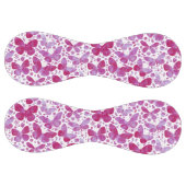 蝶の水色マゼンタピンク ソフトボール (パネル)