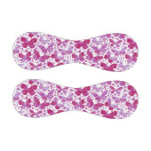 蝶の水色マゼンタピンク 野球ボール (パネル)