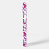 蝶の水色マゼンタピンク Case-Mate iPhoneケース (裏面 / 左)