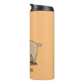 蝶の漫画と可愛い幸せなアルパカ タンブラー (回転右)