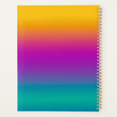 蝶の猫白熱［赤熱］光を放つの星空の夜動物 プランナー手帳 (裏面)