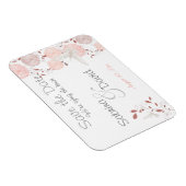 蝶の珊瑚菊の日付を保存 マグネット (右側)