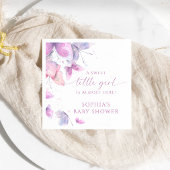 蝶の甘い小さな女の子ベビーシャワー スタンダードカクテルナプキン