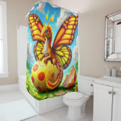 蝶の生き物 シャワーカーテン (インサイチュ)