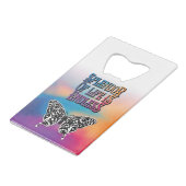 蝶の生命の輝き クレジットカード栓抜き (裏面アングル)