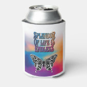 蝶の生命の輝き 缶クーラー (缶裏面)