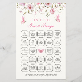 蝶の生涯ゲストビンゴゲームを見つける