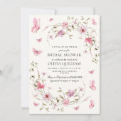 蝶の生涯フローラブライダルシャワー 招待状 (正面)