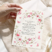 蝶の生涯フローラブライダルシャワー 招待状