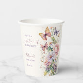 蝶の生涯フローラブライダルシャワー 紙コップ (正面)