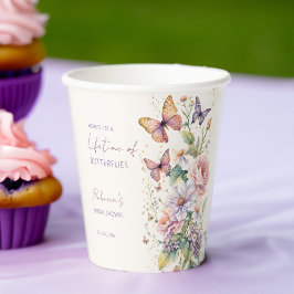 蝶の生涯フローラブライダルシャワー 紙コップ