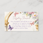 蝶の生涯フローラ表示シャワー エンクロージャーカード (正面)