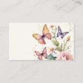 蝶の生涯フローラqrギフトレジストリ エンクロージャーカード (裏面)