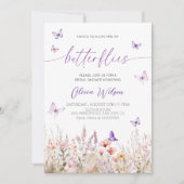 蝶の生涯ブライダルシャワーパーティー 招待状 (正面)