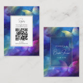 蝶の生涯ブライダルシャワー名簿 エンクロージャーカード (正面/裏面)