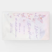 蝶の生涯ブライダルシャワー歓迎 横断幕 (横)