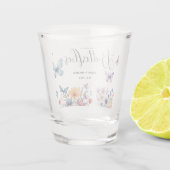 蝶の生涯ブライダルシャワー表 ショットグラス (裏面)