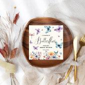 蝶の生涯ブライダルシャワー表 スタンダードカクテルナプキン