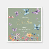 蝶の生涯ブライダルシャワー表 スタンダードカクテルナプキン (正面)