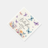 蝶の生涯ブライダルシャワー表 スタンダードカクテルナプキン (角)