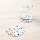 蝶の生涯ブライダルシャワー表 ペーパーコースター (インサイチュ)